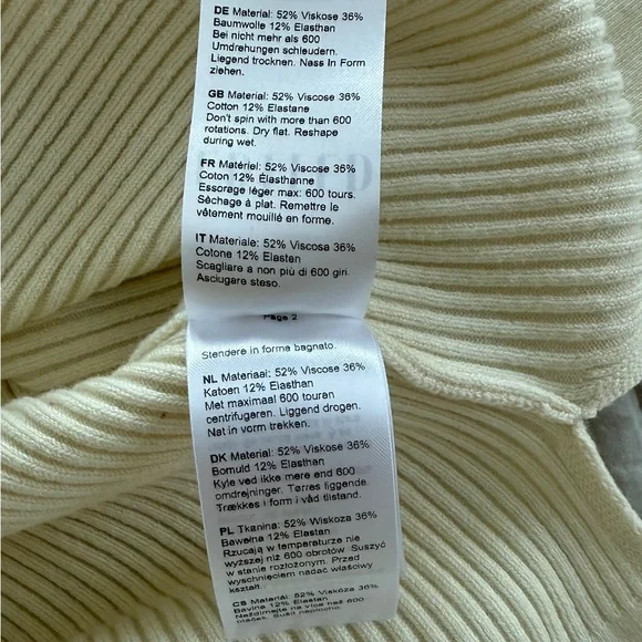 Edited Cream Knit Dress, Size Medium - Picture 8 of 9